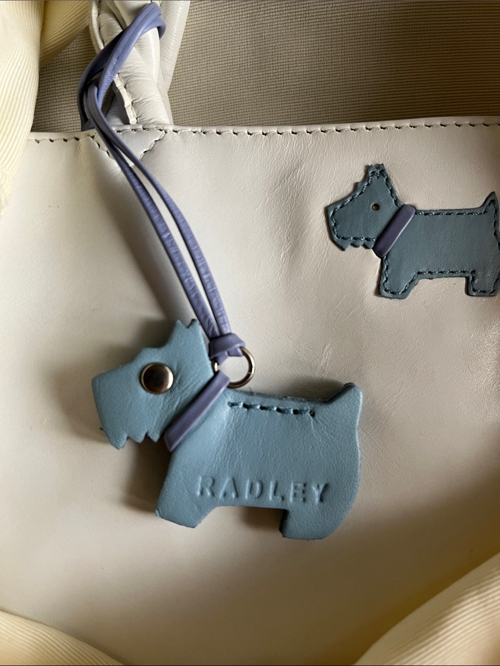 Radley London White Leather Handbag NWT - Picture 9 of 13